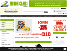 Tablet Screenshot of motoricambi2000.com